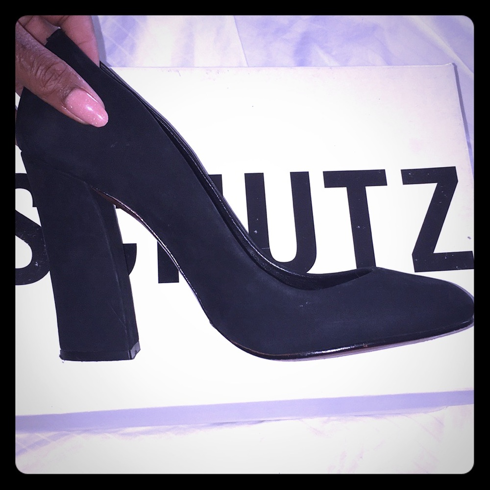 Schultz “Elise” block heel pump